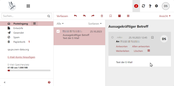 Das E-Mail-Modul im Überblick