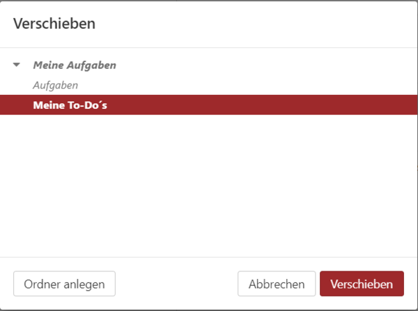 Ordner auswählen Ordner auswählen