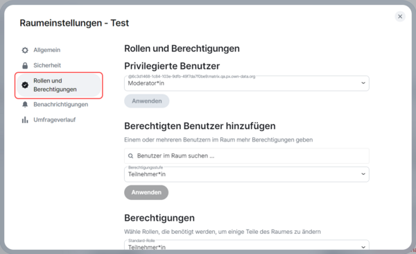 Rollen und Berechtigungen Rollen und Berechtigungen