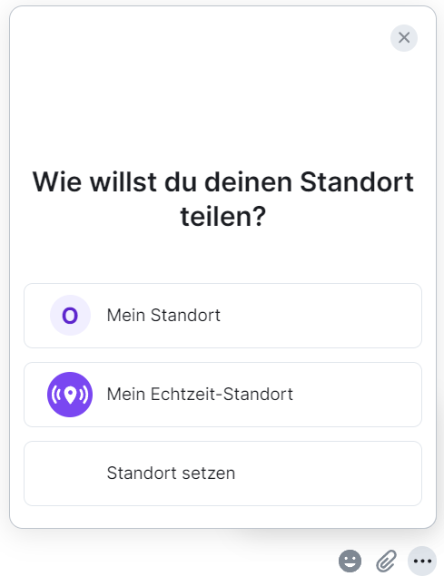 Standort teilen