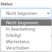 Wahl des Status